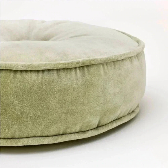 Velvet Round Throw Pillow Light Sage - Threshold designed with Studi… - Picture 2 of 6